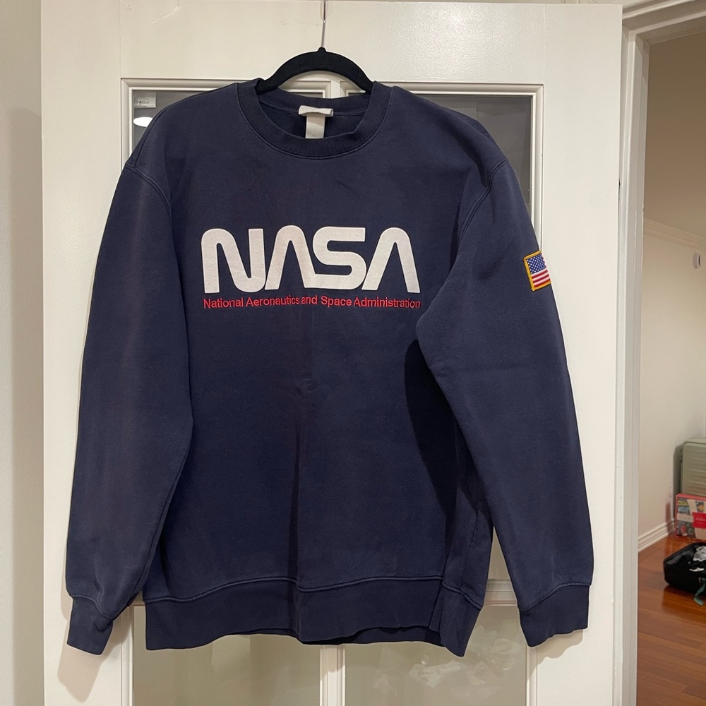 Navy Blue Men's NASA Sweater